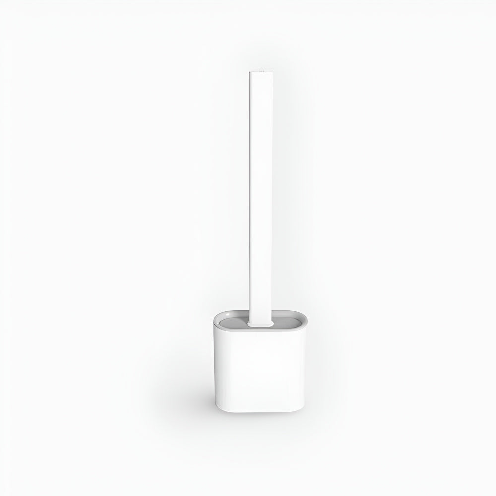 Escova Sanitária de Silicone para Banheiro com Suporte de Parede