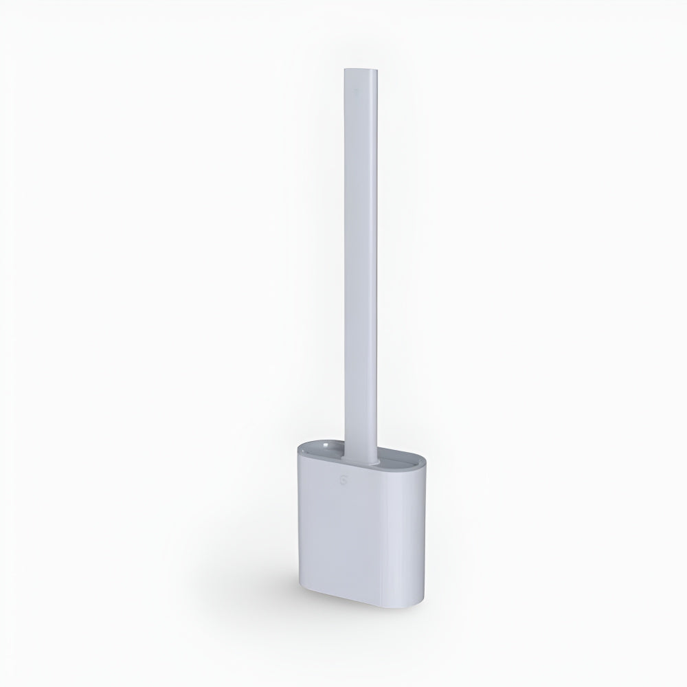 Escova Sanitária de Silicone para Banheiro com Suporte de Parede