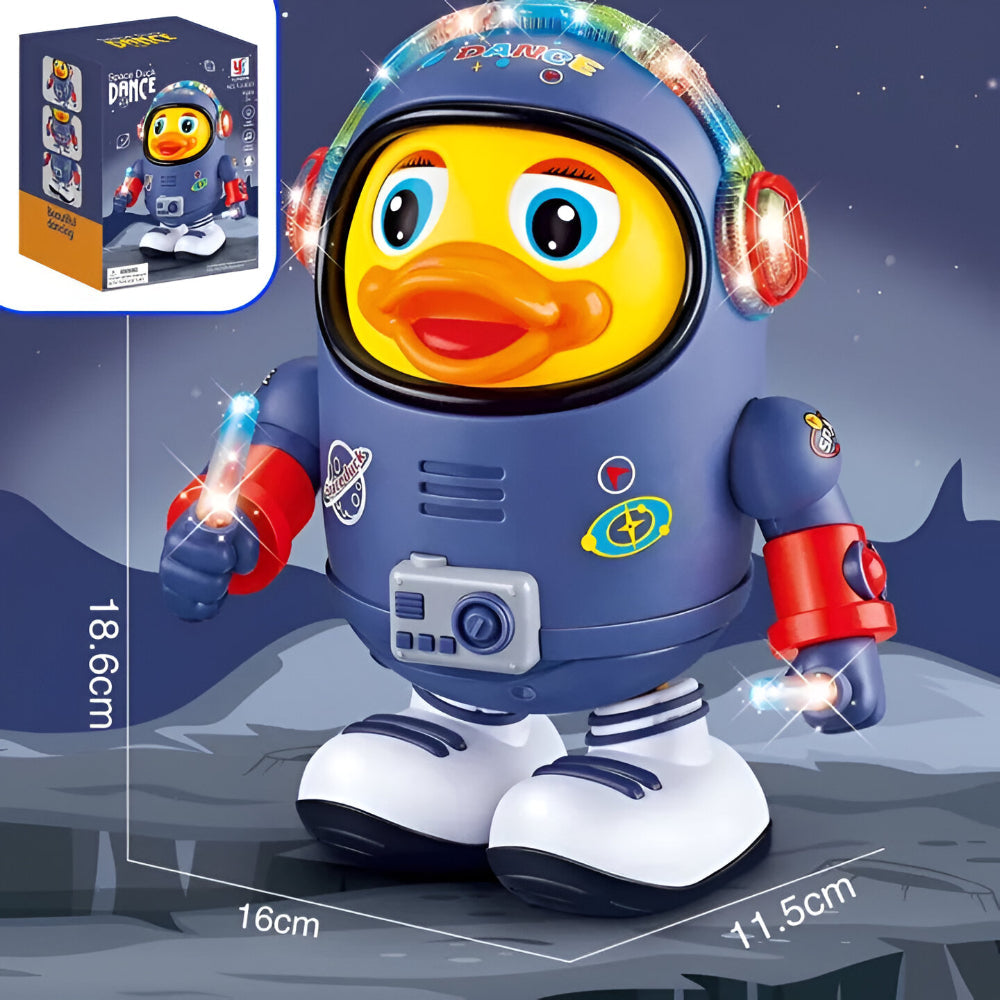 Brinquedo Pato Astronauta Dançante Musical Figura Interativa