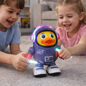Brinquedo Pato Astronauta Dançante Musical Figura Interativa