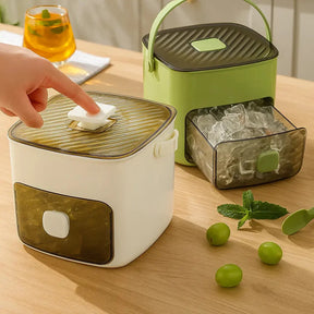 Ice Cube Tray with Push Function – 48 Cubes No-Spill & Easy Release Design