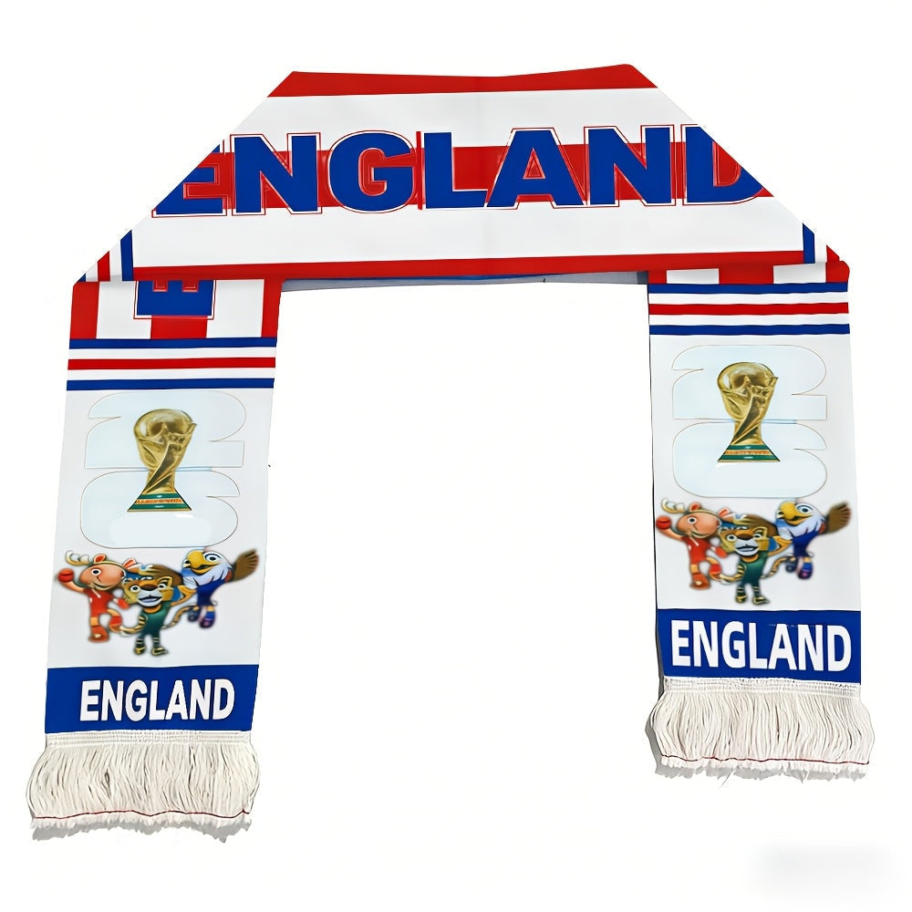 Cachecol de torcedor da bandeira do Reino Unido para jogos e eventos da Copa do Mundo
