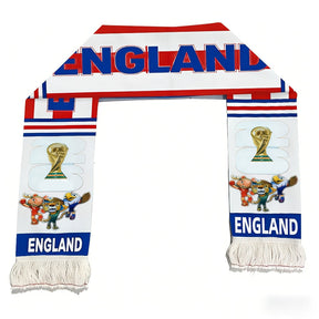 Cachecol de torcedor da bandeira do Reino Unido para jogos e eventos da Copa do Mundo