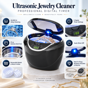 Ultrasonic Jewelry Cleaner Professional Digital Timer