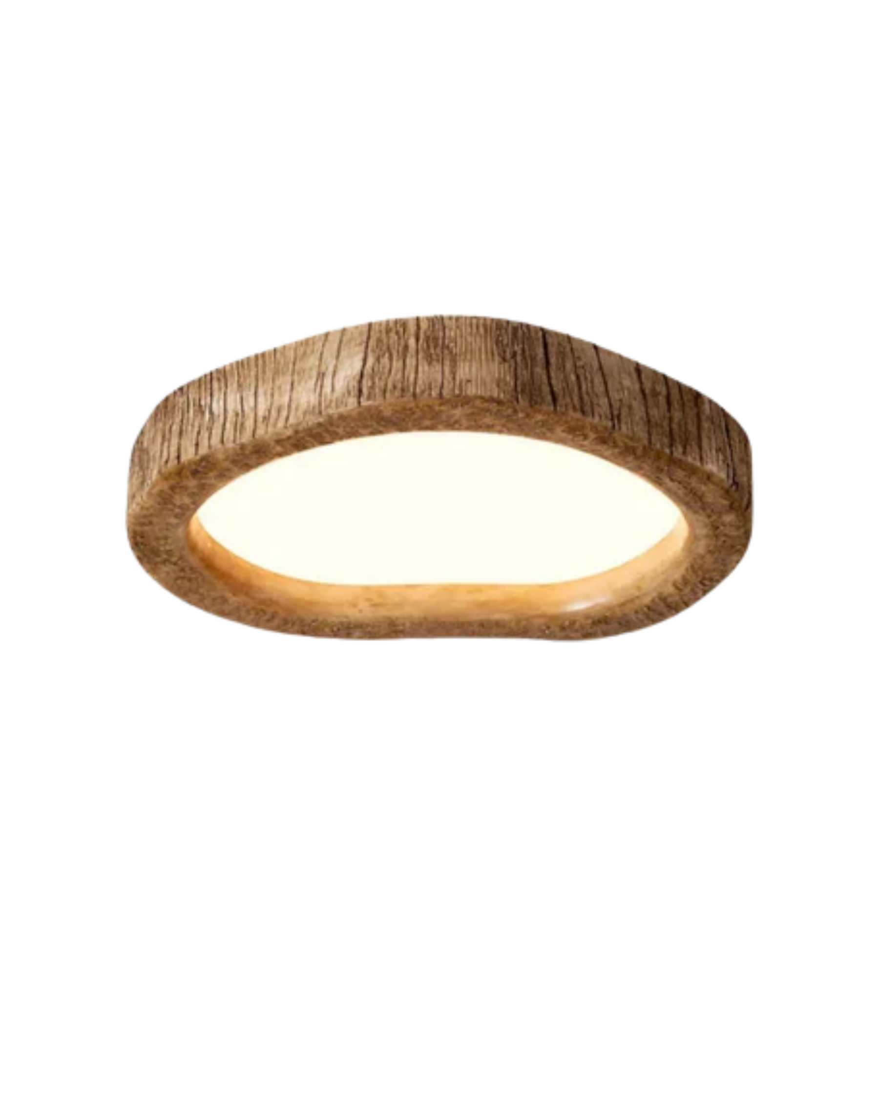 Luminária de Teto Le Halo Bois | Lâmpada LED com Estilo Rústico em Madeira