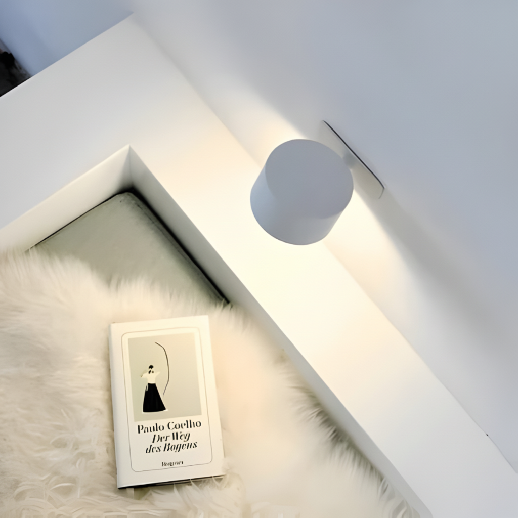 Luminária de Parede LED Recarregável com Suporte Magnético Ajustável