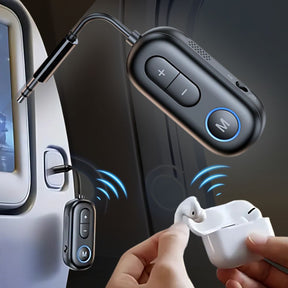 Wireless Bluetooth 5.4 Audio Transmitter Receiver Airplane Adapter with Mic