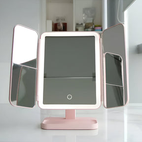 Vanity Mirror LED Adjustable Lighting Foldable Makeup Stand