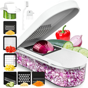 Vegetable Chopper Manual Food Prep Cutter Set