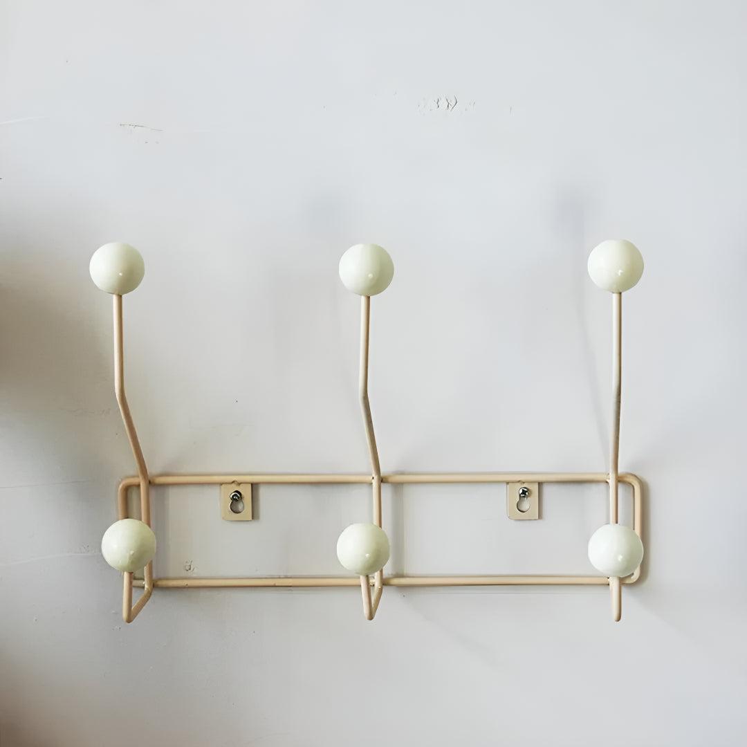 Cabideiro de Parede Mid-Century – Organizador de Entrada Elegante com 3 Ganchos