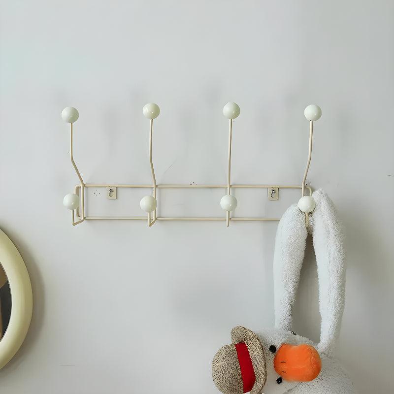 Cabideiro de Parede Mid-Century – Organizador de Entrada Elegante com 3 Ganchos