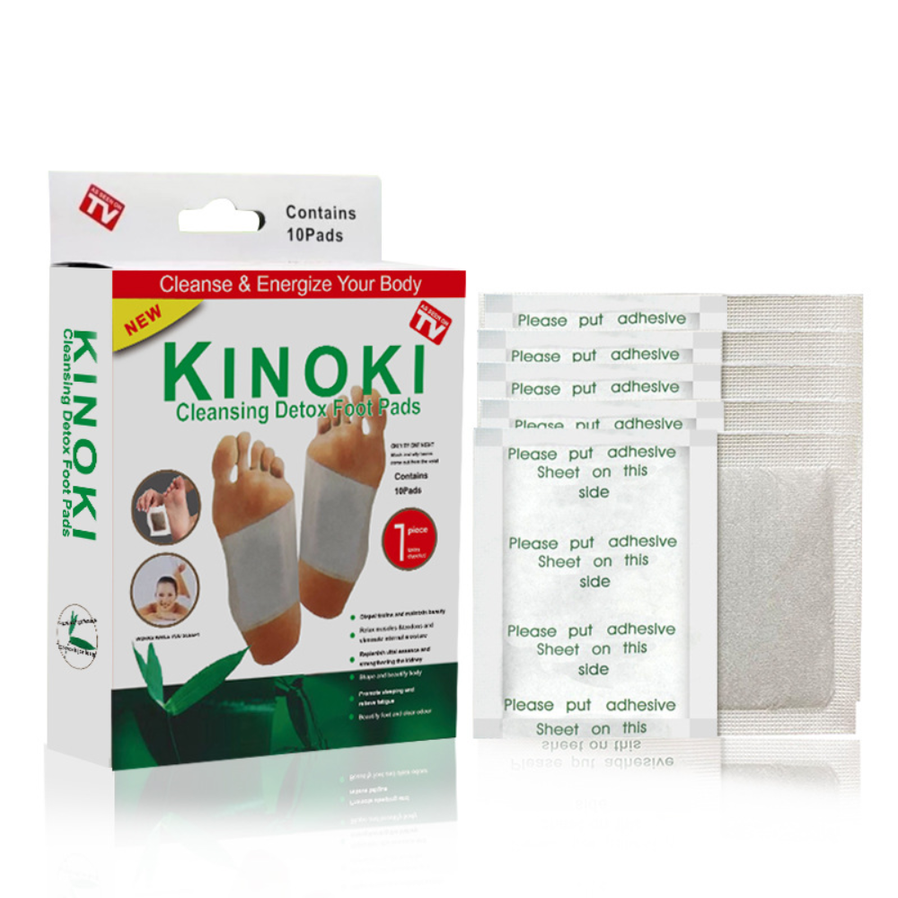Conjunto de Adesivos Detox para Pés com Bambu