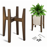 Suporte para Plantas Ajustável com Tampo de Mármore para Interior
