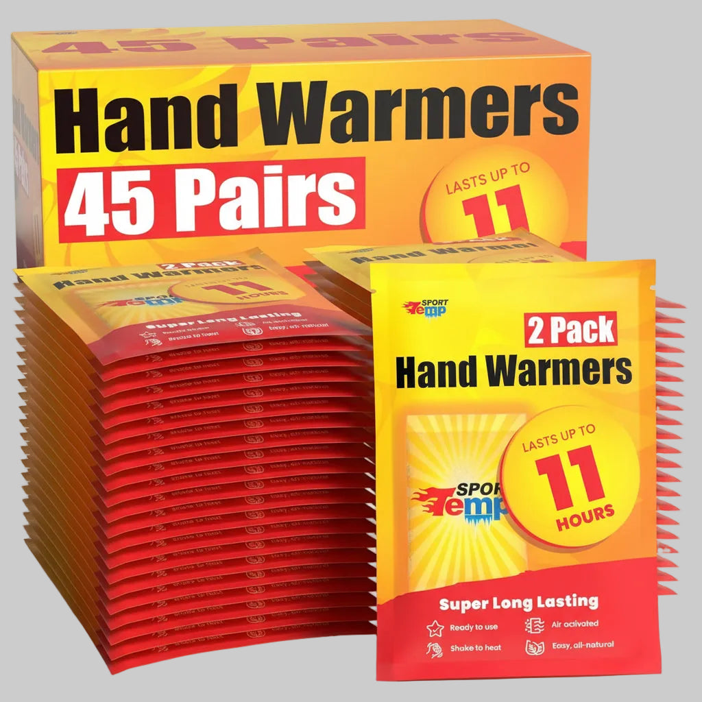 Aquecedores de Mão Descartáveis Bolsas de Calor de Longa Duração para Uso ao Ar Livre no Inverno