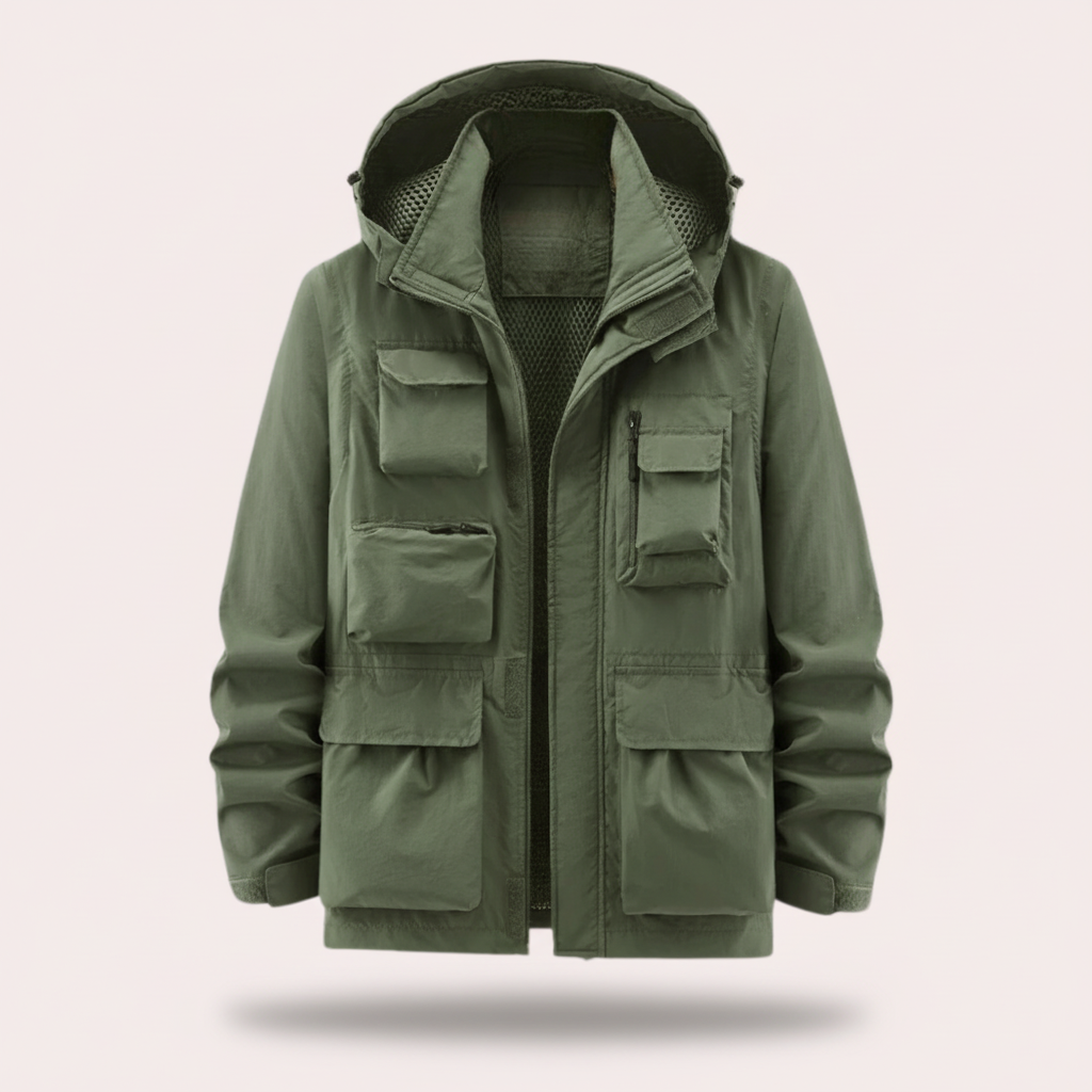Jaqueta de Inverno Acolchoada de Plumas Slim Fit Impermeável