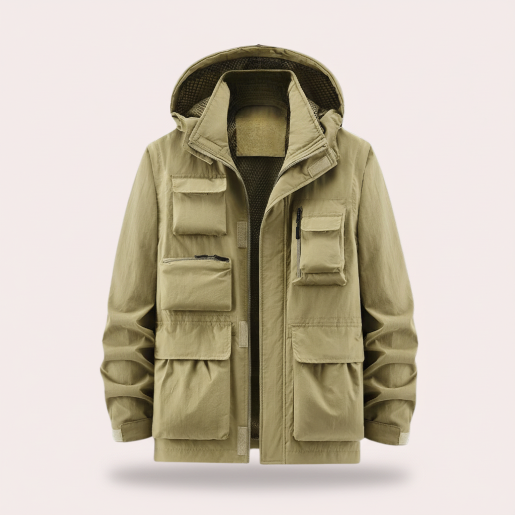 Jaqueta de Inverno Acolchoada de Plumas Slim Fit Impermeável