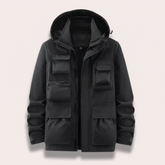 Jaqueta de Inverno Acolchoada de Plumas Slim Fit Impermeável