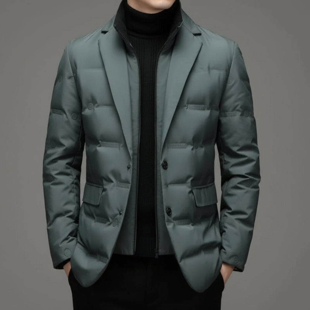 Jaqueta de Inverno Masculina Softshell Impermeável Casaco Casual de Negócios