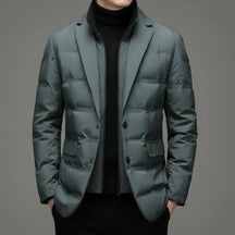 Jaqueta de Inverno Masculina Softshell Impermeável Casaco Casual de Negócios