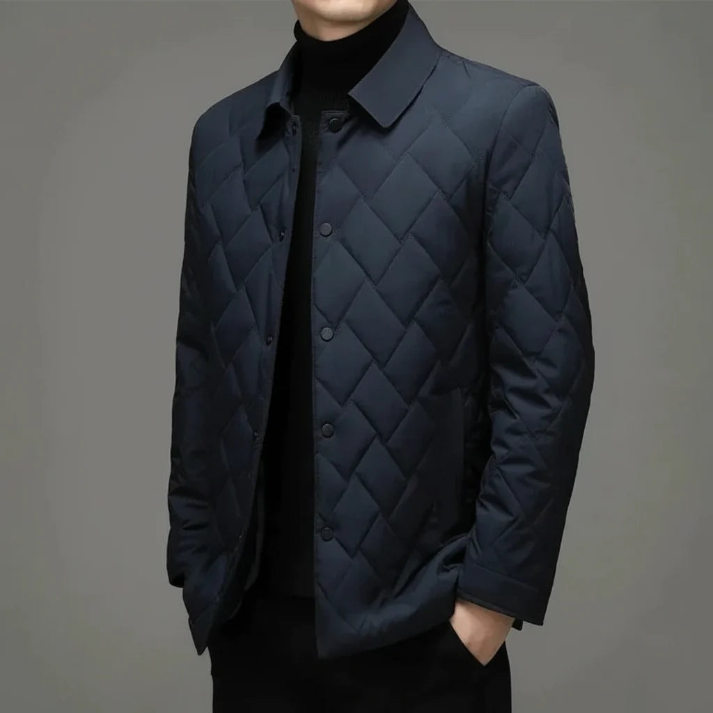 Jaqueta de Inverno Masculina Softshell Impermeável Casaco Casual de Negócios