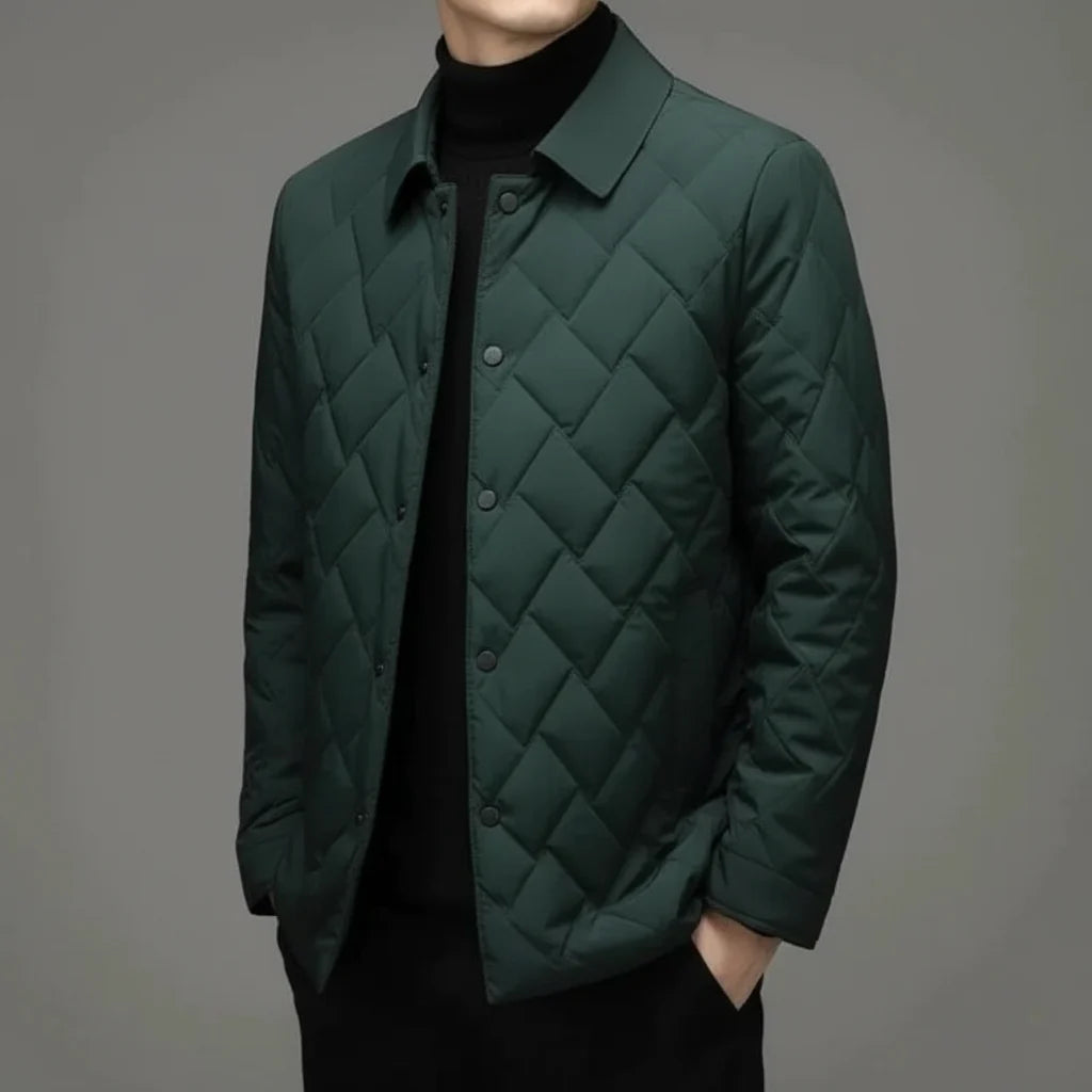 Jaqueta de Inverno Masculina Softshell Impermeável Casaco Casual de Negócios