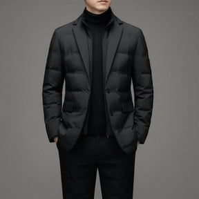 Jaqueta de Inverno Masculina Softshell Impermeável Casaco Casual de Negócios