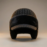 Gorro de Inverno com Protetor de Orelhas Tipo Trapper de Tricô para Frio e Atividades ao Ar Livre