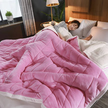 Manta de Flanela Macia e Quente para Sofá ou Cama de Inverno