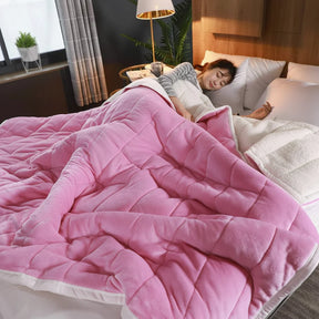 Manta de Flanela Macia e Quente para Sofá ou Cama de Inverno