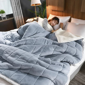 Manta de Flanela Macia e Quente para Sofá ou Cama de Inverno