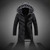 Jaqueta Masculina de Inverno com Forro e Capuz para Frio