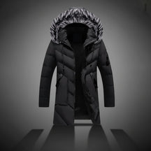 Jaqueta Masculina de Inverno com Forro e Capuz para Frio