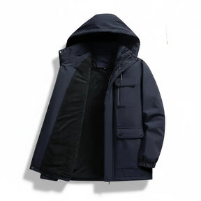 Mens Winter Jacket Slim Fit Waterproof Quilted Down Coat