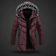 Jaqueta Masculina de Inverno com Forro e Capuz para Frio