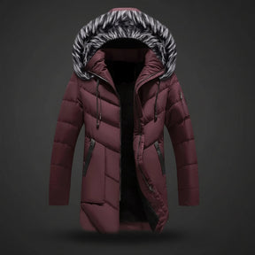 Jaqueta Masculina de Inverno com Forro e Capuz para Frio