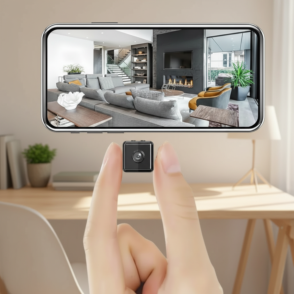 Câmera de Segurança Sem Fio Interna/Externa HD com Detecção de Movimento