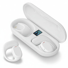 Fones de Ouvido Bluetooth Esportivos de Condução Óssea com Design Open Ear