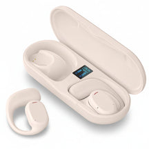 Fones de Ouvido Bluetooth Esportivos de Condução Óssea com Design Open Ear