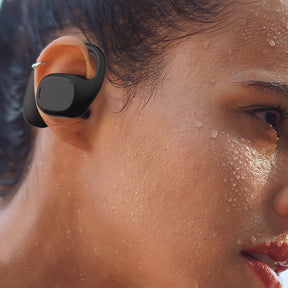 Fones de Ouvido Bluetooth Esportivos de Condução Óssea com Design Open Ear