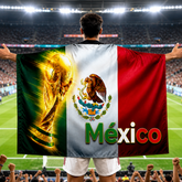 Wall Banner Soccer Fan Cape Mexico Flag Game Day Large