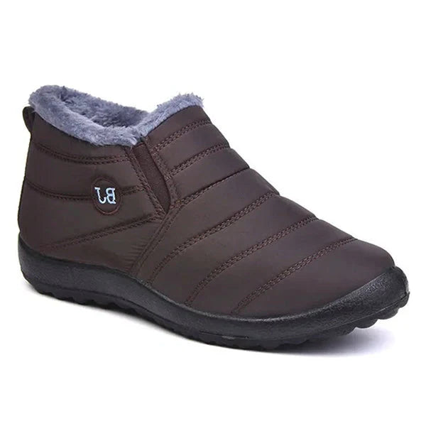 Botas de Inverno Impermeáveis Sem Cadarço para Neve