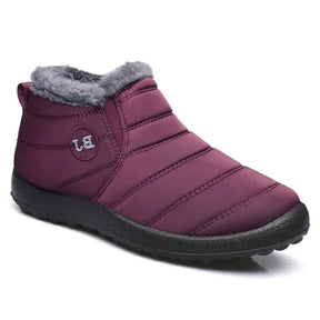 Botas de Inverno Impermeáveis Sem Cadarço para Neve