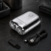 Waterproof Electric Shaver Quiet Design Dual Blade System