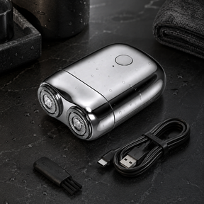 Waterproof Electric Shaver Quiet Design Dual Blade System