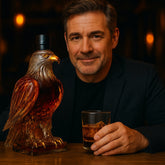 Decanter de Whisky Garrafa de Vidro com Águia Decoração para Bar