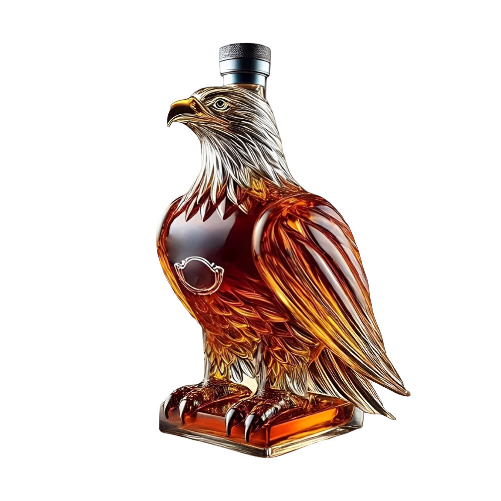 Decanter de Whisky Garrafa de Vidro com Águia Decoração para Bar
