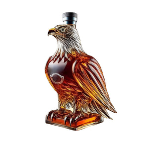 Decanter de Whisky Garrafa de Vidro com Águia Decoração para Bar