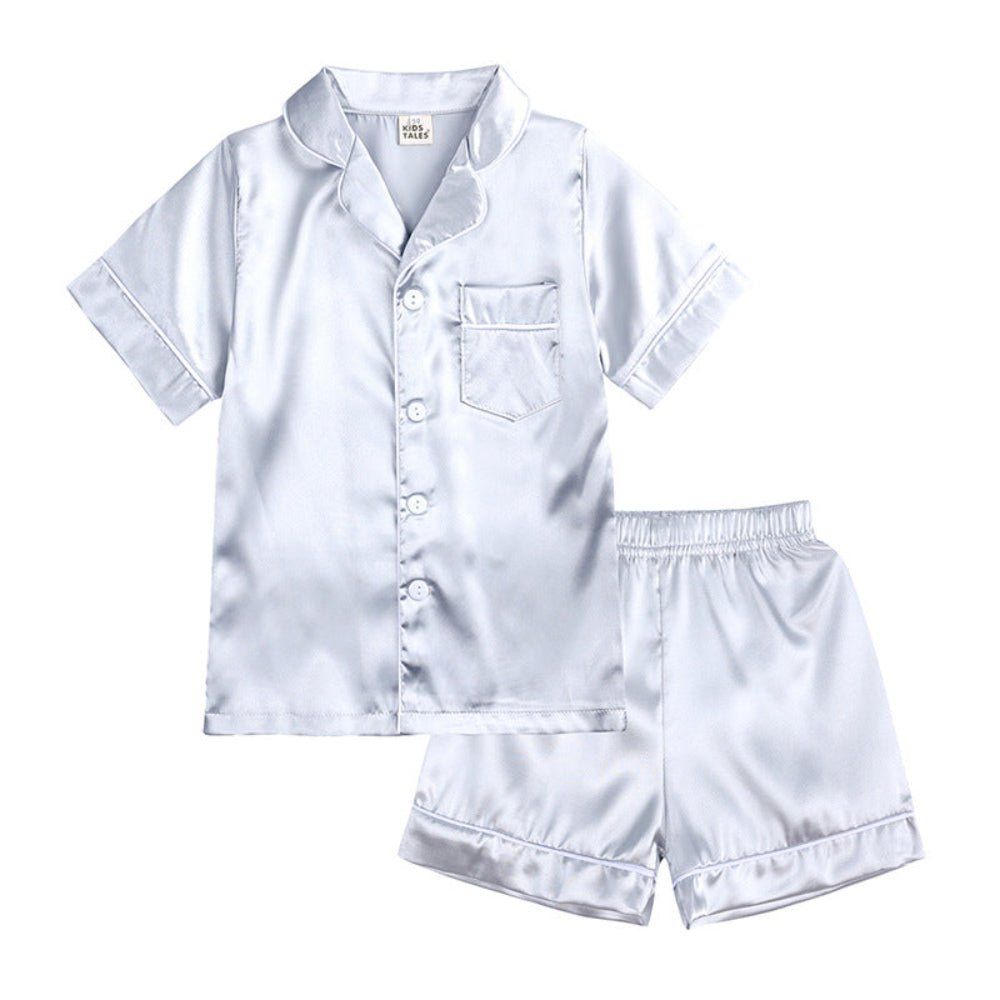 Conjunto de Pijama Infantil com Camisa de Botão e Calça