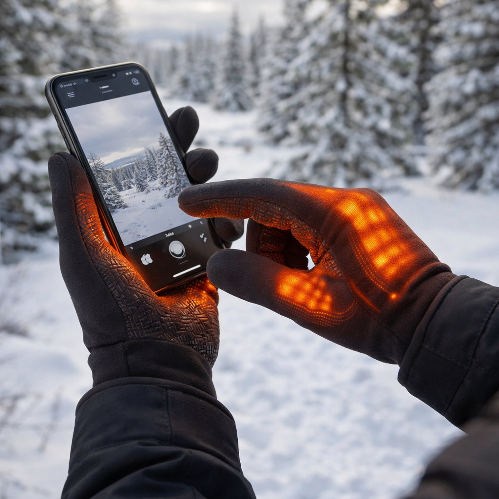 Luvas de Inverno Térmicas Touchscreen para Atividades ao Ar Livre
