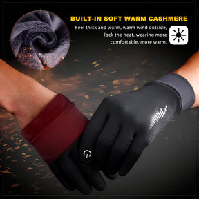Luvas de Inverno Térmicas Touchscreen Antiderrapantes para Esportes ao Ar Livre